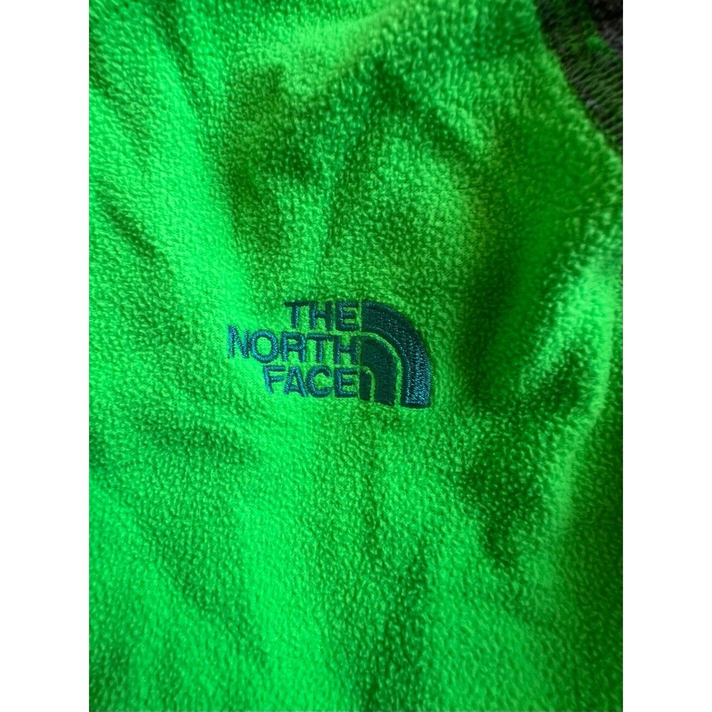 The North Face Full Zipper Up Hoodie Lightweight Green/Gray Boys Size L(14/16)